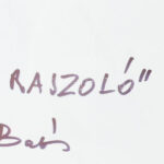 Balás István (1945- ): Rajzoló. művészi fotóprint, jelzett, 23×30 cm - Image 2