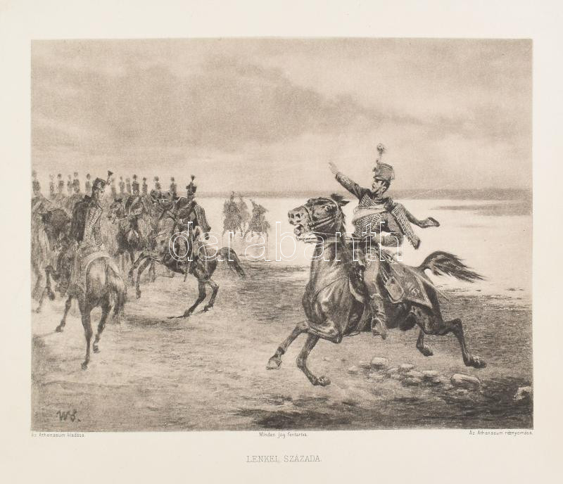 1898 Komárom, Lenkei százada fénnyomat 30x22 cm