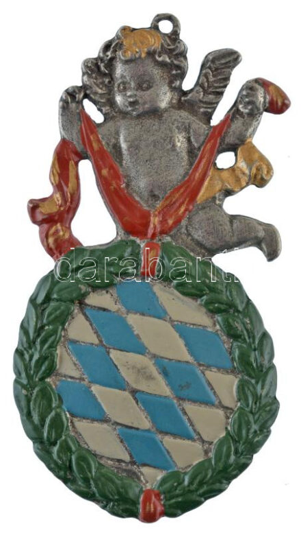 ~1960-1980. Festett ón díjplakett füllel (70x38mm) T:1-