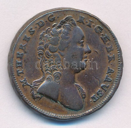 Ausztria 1763W 1kr Cu 'Mária Terézia' T:2 kis ph. Austria 1763W 1 Kreuzer Cu 'Maria Theresia' C:XF small edge error Krause KM#1993