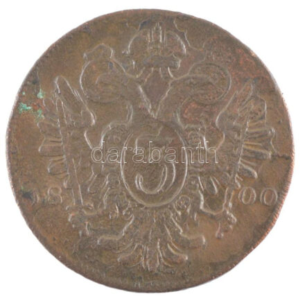 Csehország / Történelmi tartomány 1800C 3kr Cu 'I. Ferenc' T:2- patina, anyaghiba Bohemia 1800C 3 Kreuzer Cu 'Franz I' C:VF patina, metal error Krause KM#2115.3