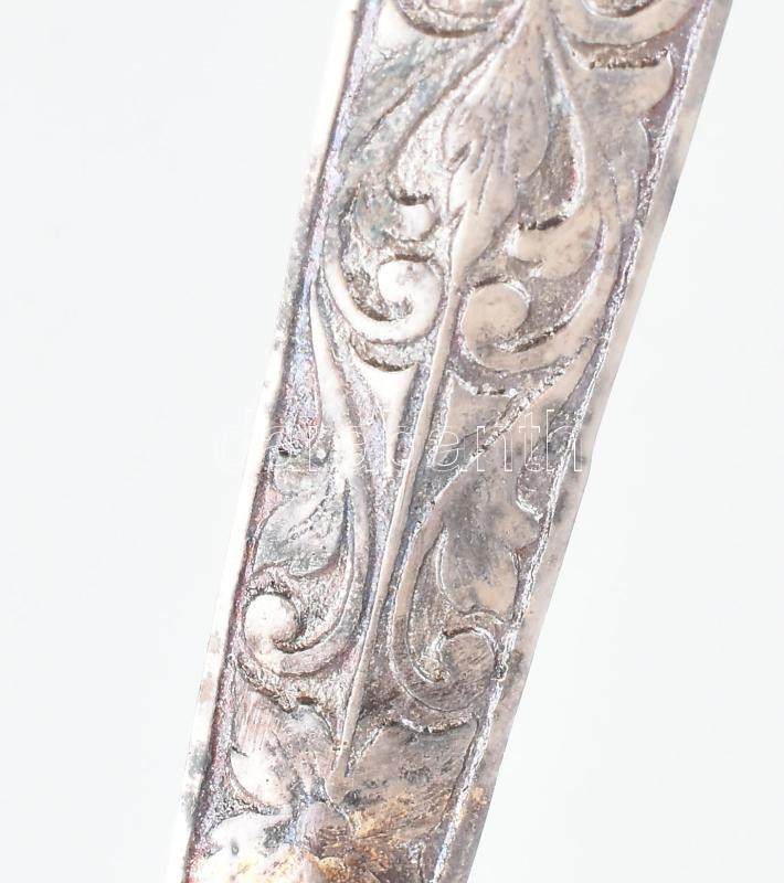 'Magyar Ellenállók, Antifasiszták Szövetsége' emlék tőr, dobozban. Ezüstözött fém, h: 31 cm - Image 3