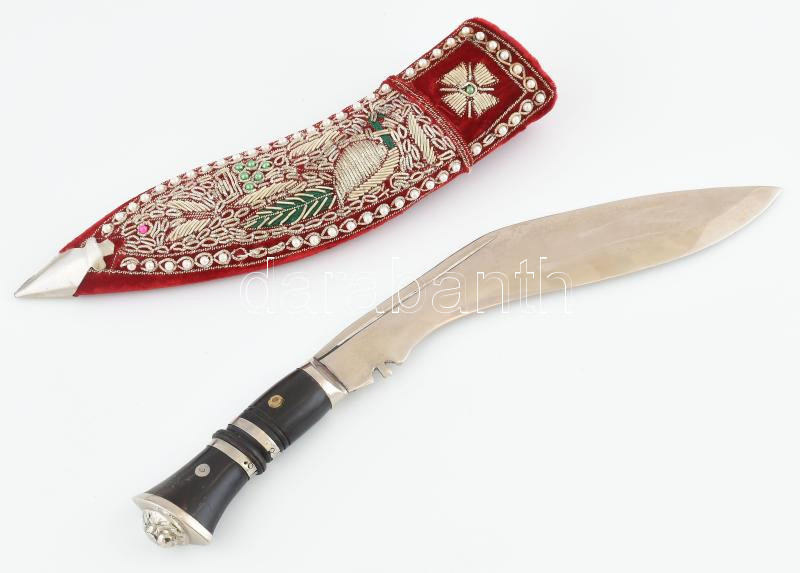 Kukri dísztőr, szép állapotban, h: 38,5 cm