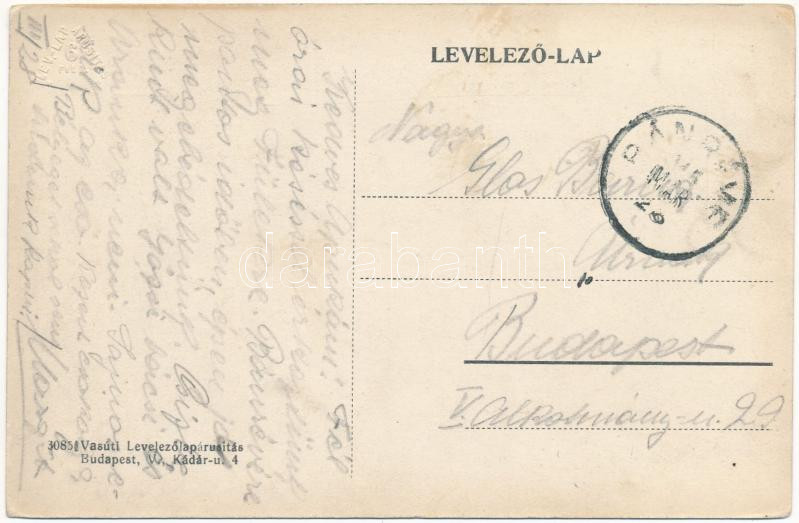 1915 Bánréve, Gróf Serényi Béla kastélya. Vasúti levelezőlapárusítás 3085. (EK) - Image 2