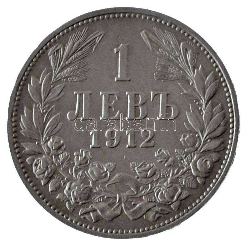 Bulgária 1912. 1L Ag 'I. Ferdinánd' kapszulában T:1- Bulgaria 1912. 1 Lev Ag 'Ferdinand I' in capsule C:AU Krause KM#13 - Image 2