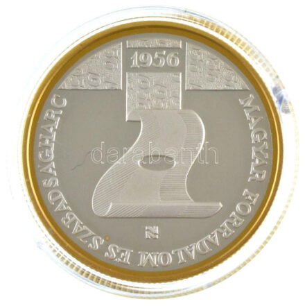 2006. 5000Ft Ag '1956-os forradalom 50. évfordulója' kapszulában, tanúsítvánnyal, tájékoztatóval T:PP kis fo. Adamo EM206