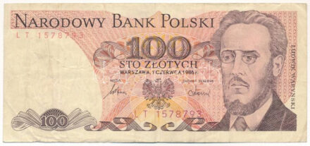 Lengyelország 1986. 100Zl T:III Poland 1986. 100 Zlotych C:F Krause P#143