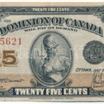 Kanada / Domínium 1923. 25c T:III Canada / Dominion 1923. 25 Cents C:F Krause P#11c