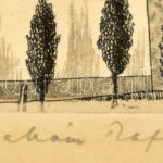 Ábrahám Rafael (1929-): Tabán. Rézkarc, papír, jelzett. Üvegezett fakeretben. 21x29,5 cm. - Image 2