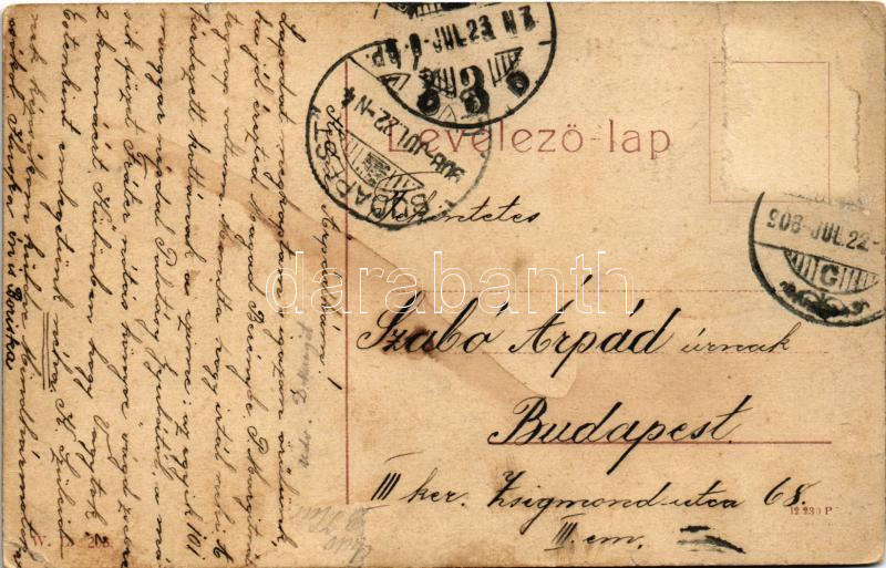 1908 Jászberény, megyeháza. W.L. 208. (szakadás / tear) - Image 2