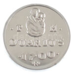 DN 'Magyarok Kincstára - Károly Róbert arany forint' I. Lipót duárius' palládiumozott rézötvözet utánveret, kapszulában (13mm) T:PP