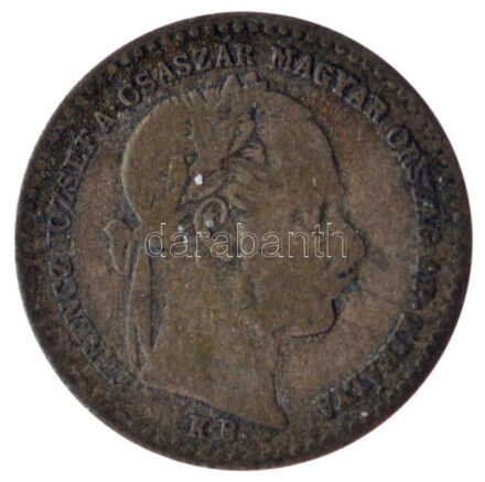 1869KB 10kr Ag 'Magyar Királyi Váltó Pénz' T:3 patina Adamo M10.1