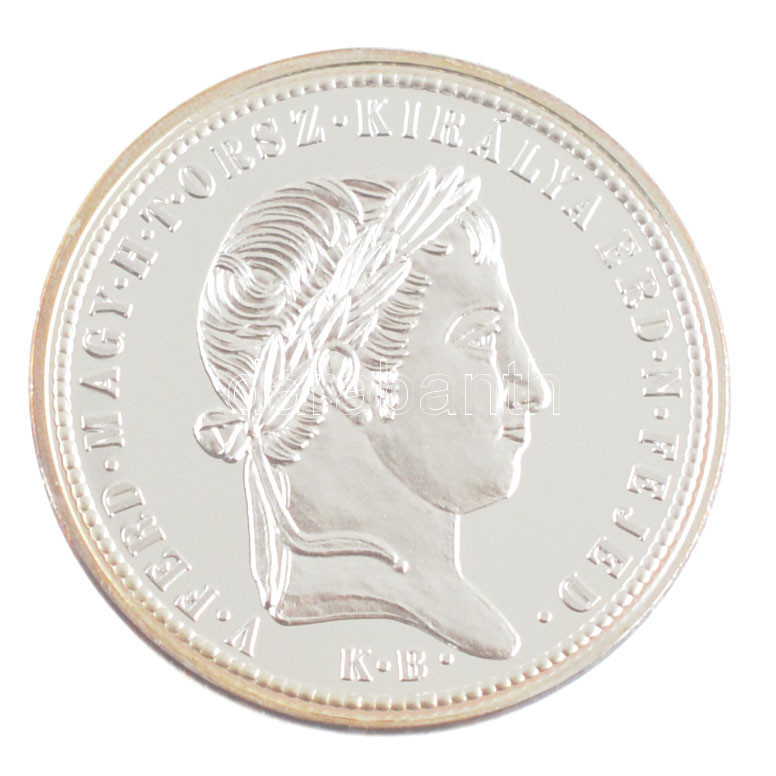 DN 'Magyarok Kincstára - Szabadságharc 10 krajcár' ezüstözött rézötvözet utánveret tanúsítvánnyal, kapszulában (23mm) T:PP kis patina - Image 2