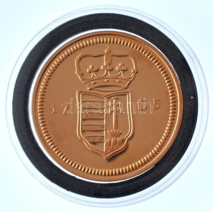 DN 'Magyarok Kincstára - II. Rákóczi Ferenc, 20 poltura, 1705' bronz utánveret, kapszulában (35mm) T:PP patina