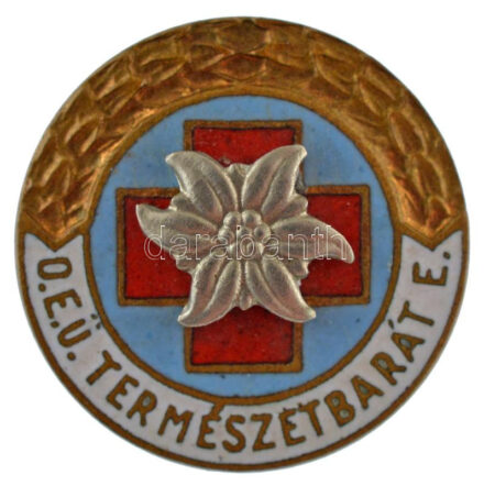 DN 'O.E.Ü. Természetbarát E. (Országos Egészségügyi Természetbarát Egyesület)' zománcozott bronz jelvény (19mm) T:1-