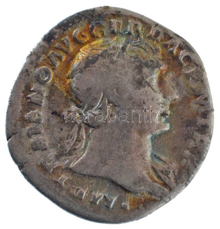 Római Birodalom / Róma / Traianus 108-109. Denár Ag (2,96g) T:2- patina Roman Empire / Rome / Trajan 108-109. Denarius Ag 'IMP TRAIANO AVG GER DAC P M TR P / COS V P P [S P Q R OPT]IMO PRINC' (2,96g) C:VF RIC II 121. patina