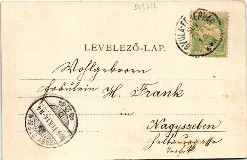 1904 Gyulafehérvár, Karlsburg, Alba Iulia; Károly-kapu, látkép / castle gate, general view - Image 2