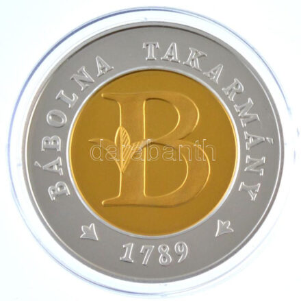 1997. 'Bábolna Takarmány 1789 / Bábolna Takarmány 1997' részben aranyozott, részben ezüstözött emlékérem, dísztokban (43mm) T:PP felületi karc