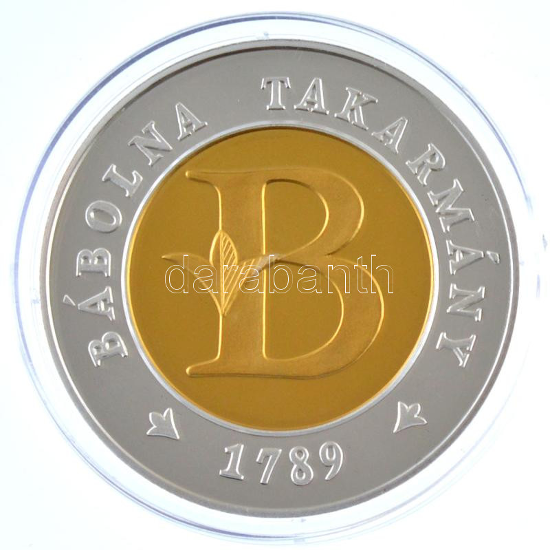 1997. 'Bábolna Takarmány 1789 / Bábolna Takarmány 1997' részben aranyozott, részben ezüstözött emlékérem, dísztokban (43mm) T:PP felületi karc