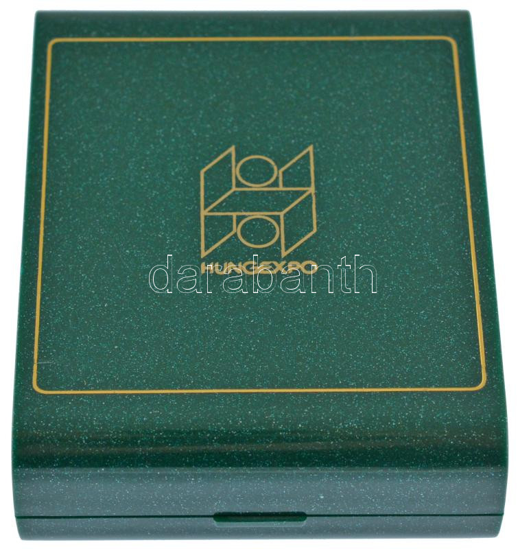 1996. 'HUNGEXPO a 100 BNV éve '96' jelzett Ag bélyegérem, eredeti dísztokban (3,35g/0.835/23x28mm) T:1- patina - Image 3