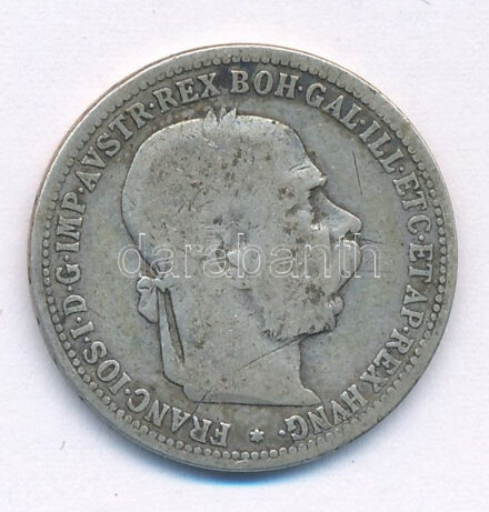 Ausztria 1893. 1K Ag 'Ferenc József' T:3 Austria 1893. 1 Corona Ag 'Franz Joseph' C:F Krause KM#2804
