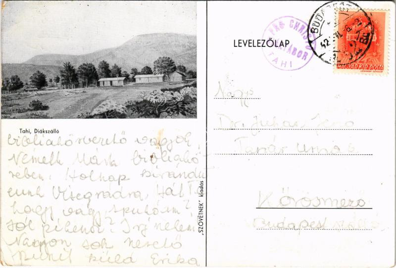 1942 Tahi, Diákszálló (EK)
