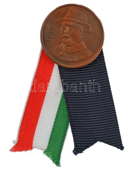 DN 'Nagy Imre' bronz gyászjelvény (31mm) T:1