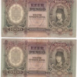 1943. 1000P (2x) sorszámkövetők 'F 090 039703 - F 090 039704' T:III Adamo P21