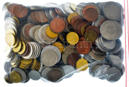 Románia ~1kg vegyes érmetétel T:vegyes Romania ~1kg mixed coin lot C:mixed