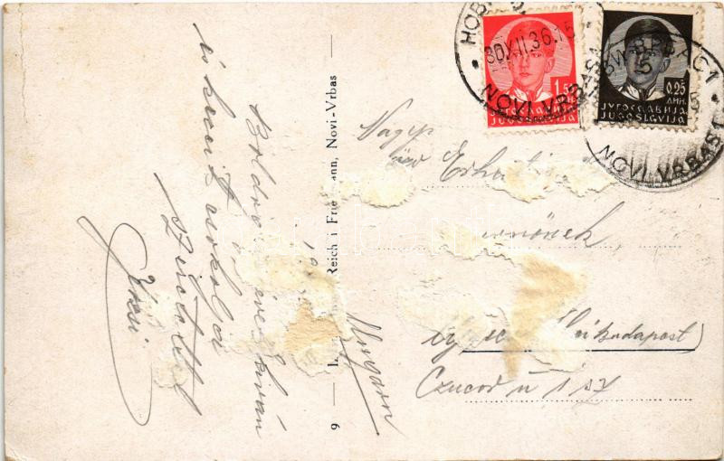 1936 Újverbász, Verbász, Novi Vrbas; Fő utca / Glavna ulica / Hauptgasse / main street (Rb) - Image 2