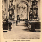 Kolozsvár, Cluj; Szent Mihály templom, belső. Schuster Emil kiadása / church, interior (kis szakadás / small tear)