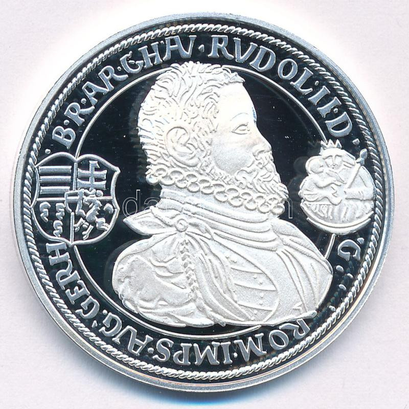 DN 'Magyar tallérok utánveretben - Rudolf tallérja 1598' Ag emlékérem tanúsítvánnyal (20g/0.999/38,6mm) T:PP