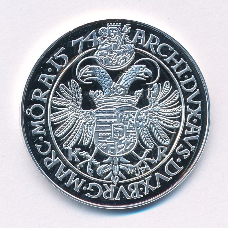 DN 'Magyar tallérok utánveretben - I. Miksa tallérja 1574' Ag emlékérem tanúsítvánnyal (20g/0.999/38,6mm) T:PP - Image 2