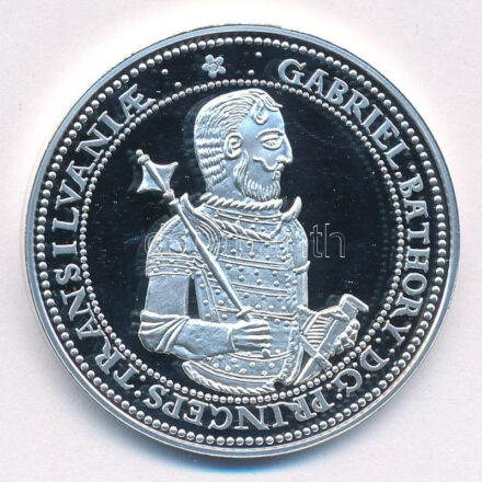 DN 'Magyar tallérok utánveretben - Báthory Gábor tallérja 1609.' kétoldalas Ag emlékérem (20g/0.999/38.61mm) T:PP