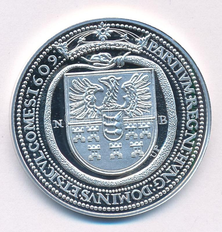DN 'Magyar tallérok utánveretben - Báthory Gábor tallérja 1609.' kétoldalas Ag emlékérem (20g/0.999/38.61mm) T:PP - Image 2