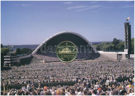 Észtország 1999. 1K 'XXIII. Észt Zenefesztivál' emléklapon T:1 Estonia 1999. 1 Kroon 'XXIII. Estonian Song Festival' on cardboard C:UNC Krause KM#36