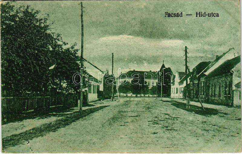 Facset, Facsád, Faget; Híd utca / street view (ázott / wet damage)