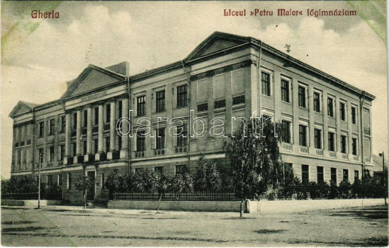Szamosújvár, Gherla; Liceul 'Petru Maior' / Főgimnázium. A. Deacu kiadása / grammar school