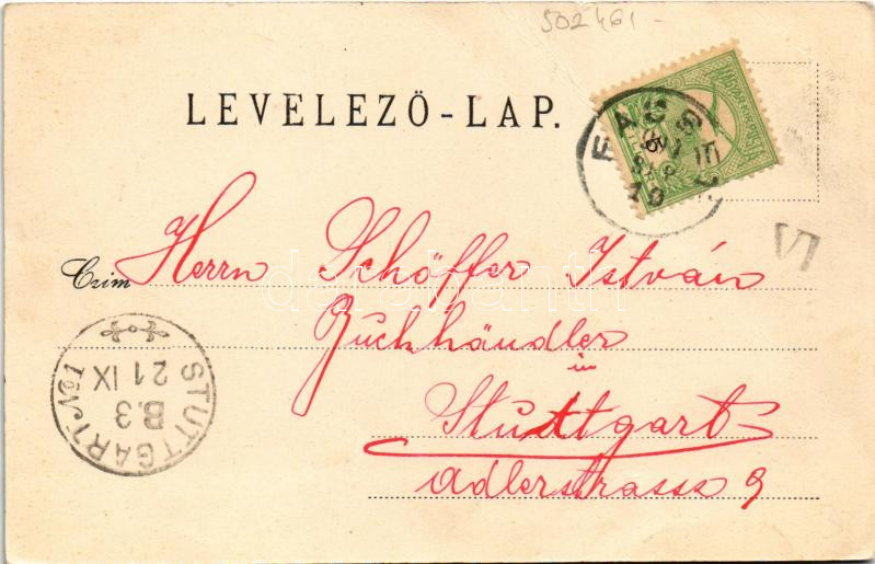 1901 Orsova, Kazán-szoros. Hutterer G. kiadása / Kasanpartie / Cazane / gorge (fa) - Image 2