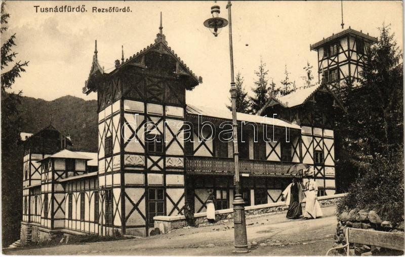 Tusnádfürdő, Baile Tusnad; Rezső fürdő. Dragomán kiadása / spa, bath