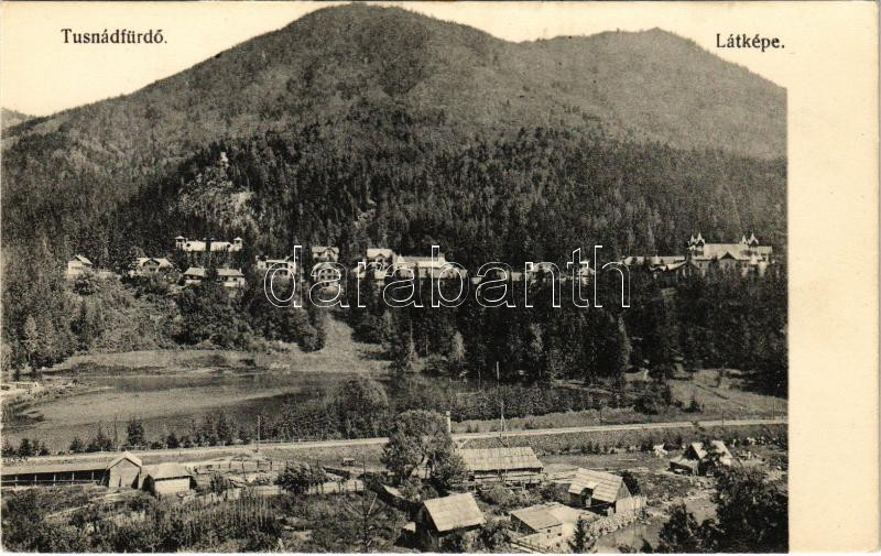 Tusnádfürdő, Baile Tusnad; látkép. Dragomán kiadása / spa, general view