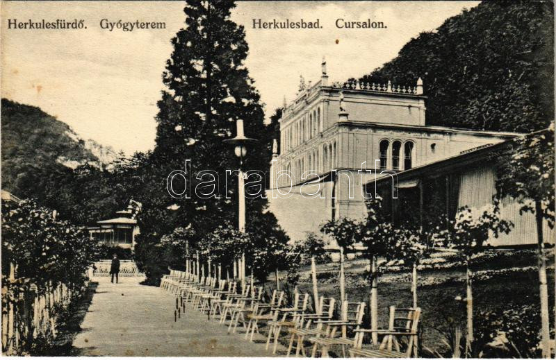 Herkulesfürdő, Herkulesbad, Baile Herculane; Gyógyterem / Cursalon / spa, bath (fl)