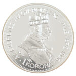 DN 'Magyarok Kincstára - Millenium 1 korona' ezüstözött rézötvözet utánveret tanúsítvánnyal, kapszulában (23mm) T:PP kis patina - Image 2