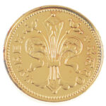 DN 'Magyarok Kincstára - Károly Róbert arany forint' aranyozott rézötvözet utánveret kapszulában (20mm) T:PP