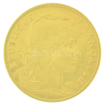 Franciaország 1907. 10Fr Au (3,22g/0.900) T:2,2- France 1907. 10 Francs Au (3,22g/0.900) C:XF,VF Krause KM#846