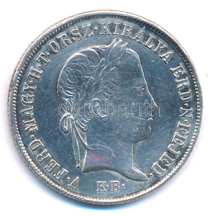 1848KB 20kr Ag 'V. Ferdinánd' T:AU juszt. Hungary 1848KB 20 Kreuzer Ag 'Ferdinand V' C:AU adjusted Huszár: 2092., Unger III.: 1428.