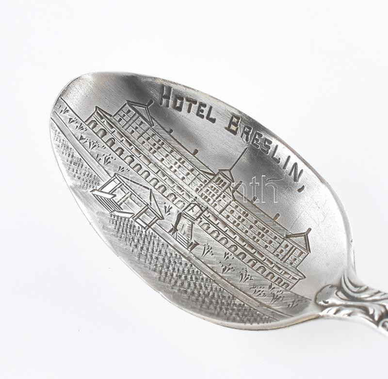 Ezüst(Ag) Breslin díszkanál, jelzett, h: 12,9 cm, nettó: 15,9 g - Image 2