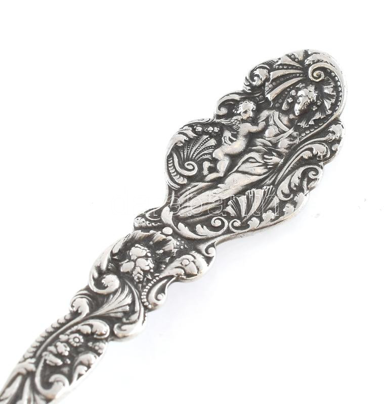 Ezüst(Ag) Breslin díszkanál, jelzett, h: 12,9 cm, nettó: 15,9 g - Image 3