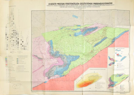 1968 A Keleti-Mecsek feketekőszén-összetételének prognózistérképe, 1:50 000, 68×99,5 cm