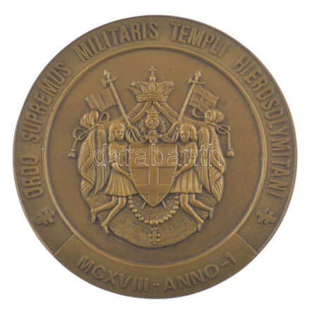 Portugália / Tomar 1973. 'Salamon Templomának Lovagrendje Konvent' kétoldalas bronz emlékérem 'A.Santos / A.Canedo-Gr' gyártói jelzéssel, peremen '408-500' szériaszám (89mm) T:1 Portugal / Tomar 1973.'Ordo Supremus Militaris Templi